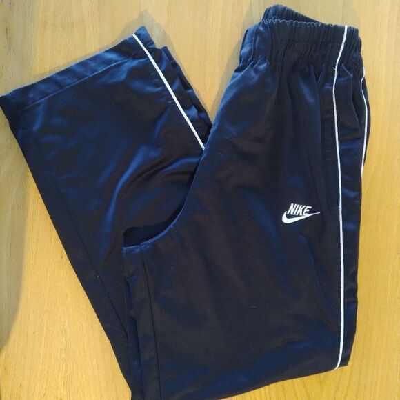 Vintage Nike Fit Storm Striped Sweat Pants Joggers Trainers BRED - Picture 1 of 7